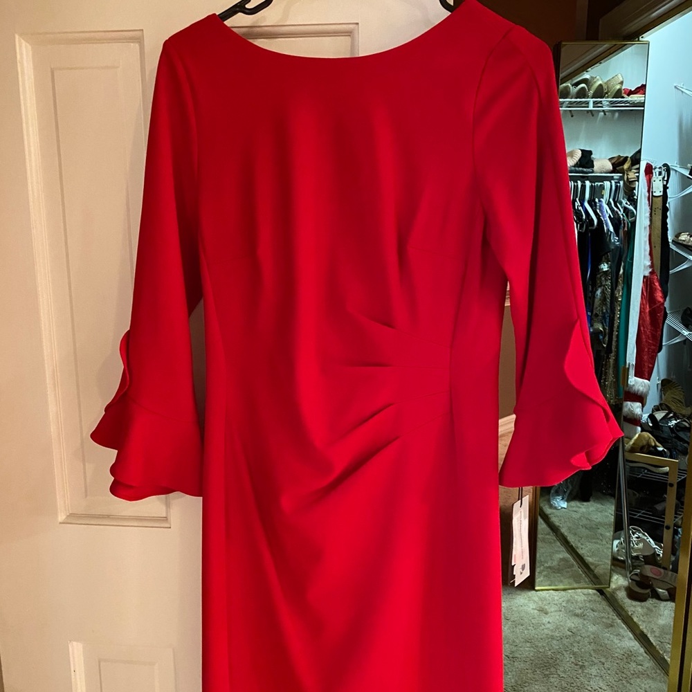 Red Long Sleeve Dress